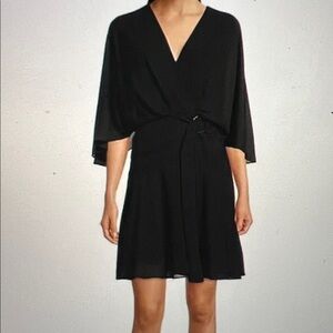 Alex Marie Black Mini Dress with Ring Detail